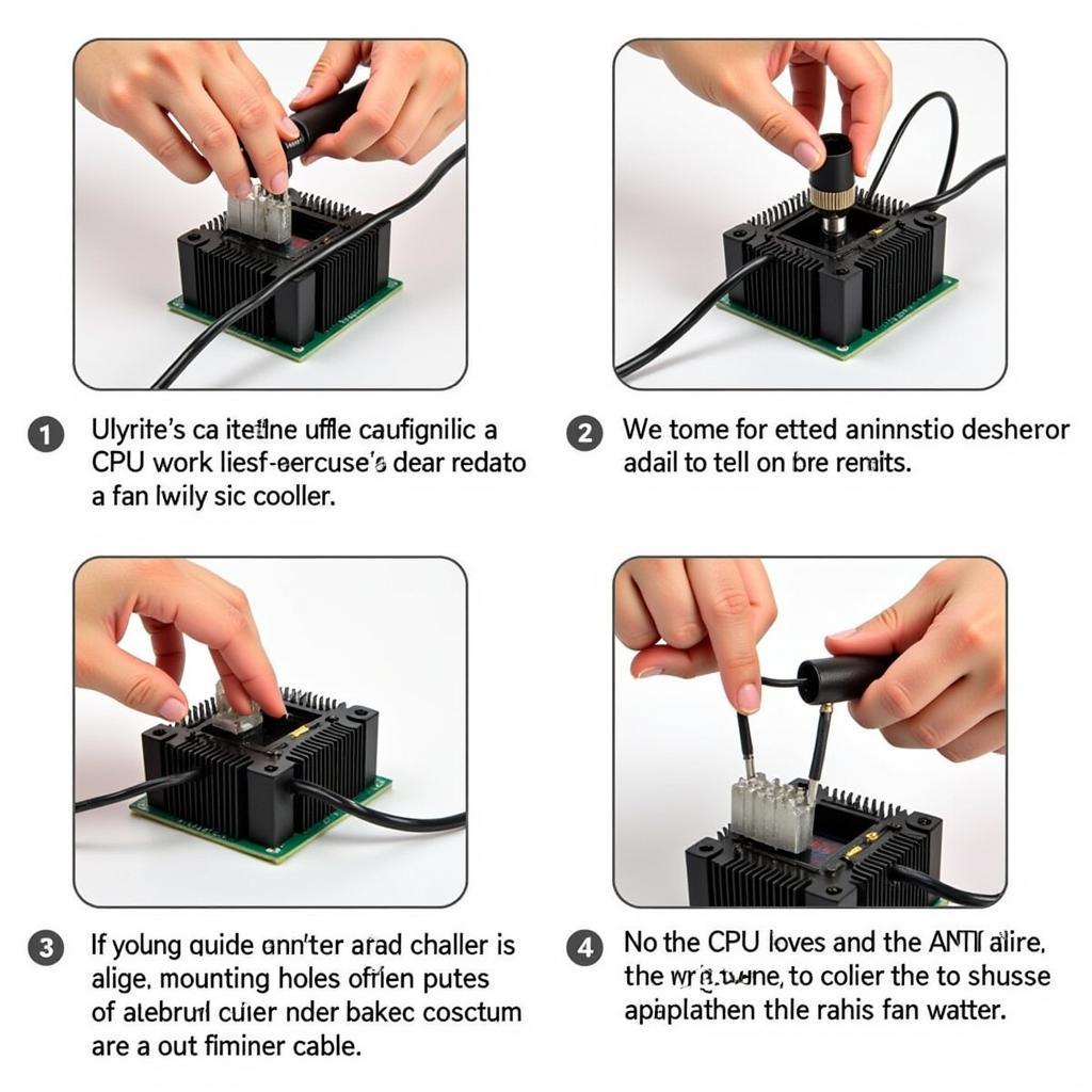 Installing a CPU cooler on an AM3+ motherboard