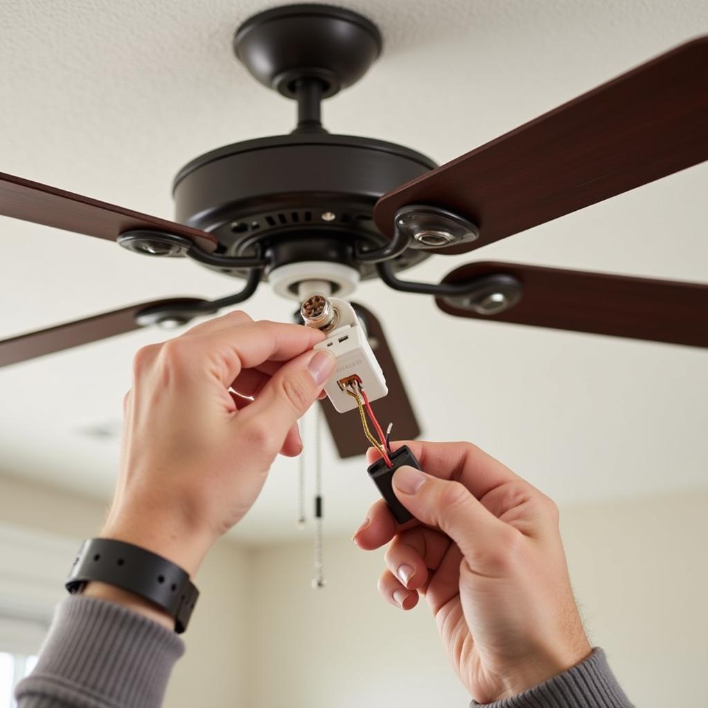 Installing a Remote Control Ceiling Fan