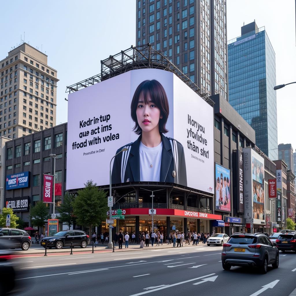 Kpop Fan Project Billboard Advertisement