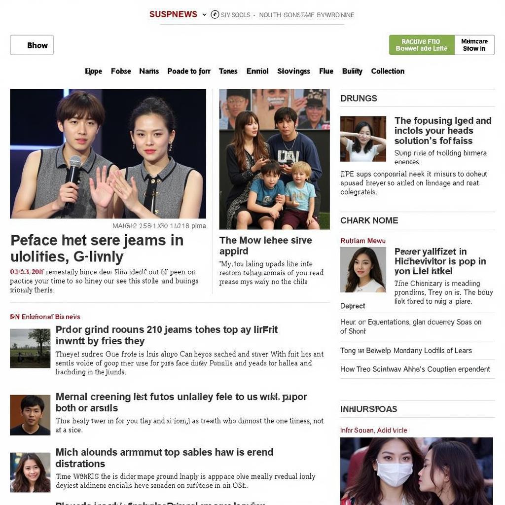 Kpop News Aggregator Website Homepage