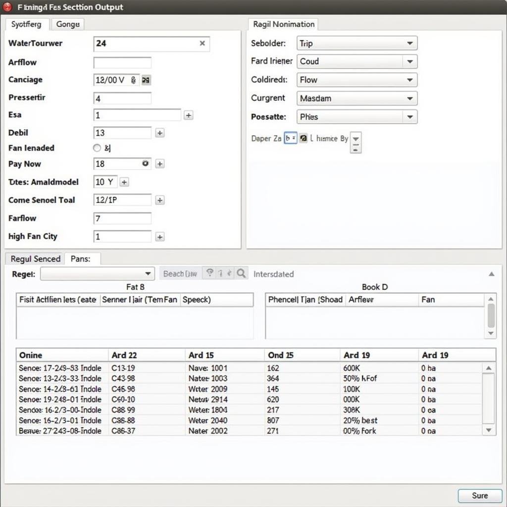 Kruger Fan Selection Software Interface