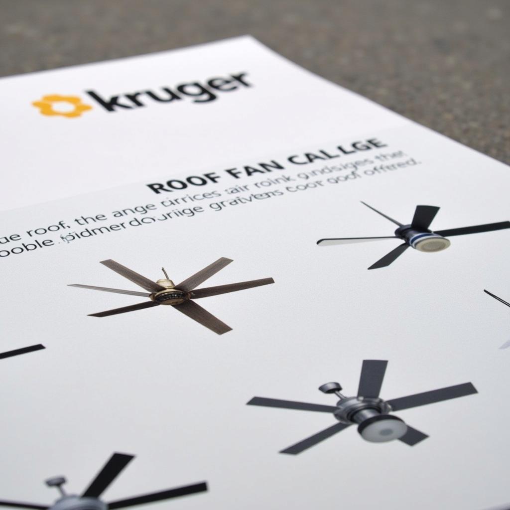 Kruger Roof Fan Catalogue Cover Image