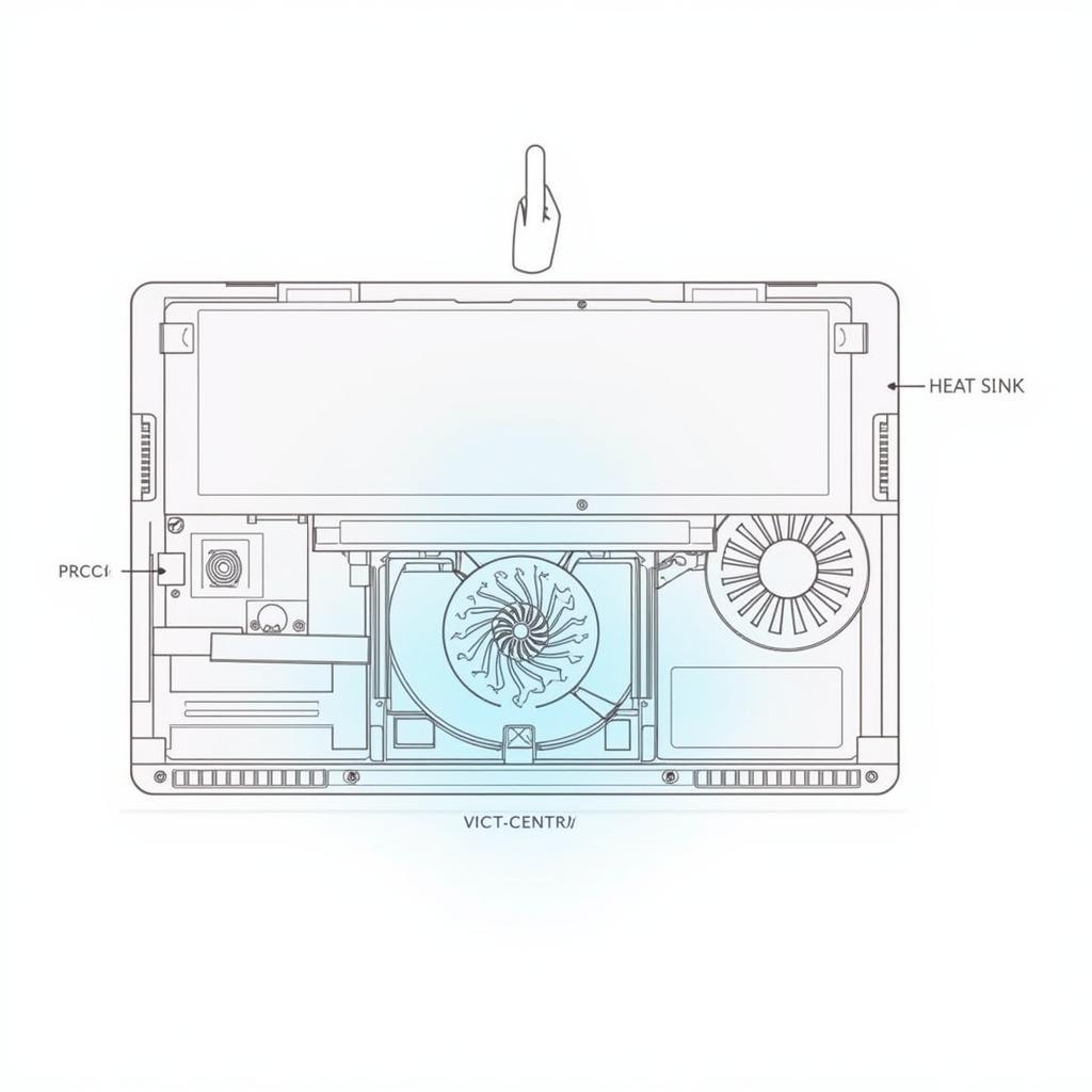 Laptop N66 Cooling System Diagram