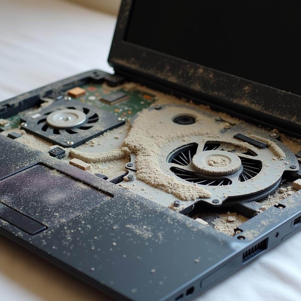 Laptop Overheating Due to Dust Accumulation