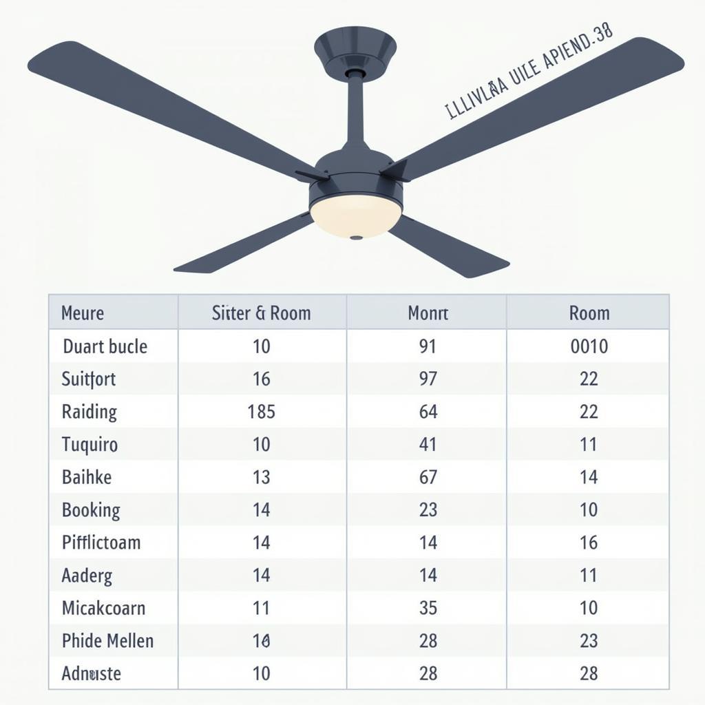 LED Ceiling Fan Sizing Guide