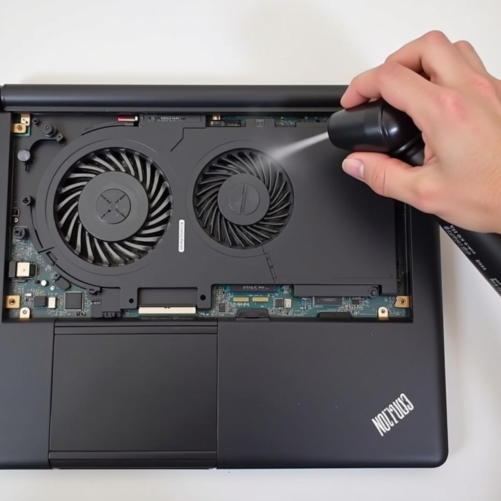 Cleaning the fan on a Lenovo ThinkPad P1