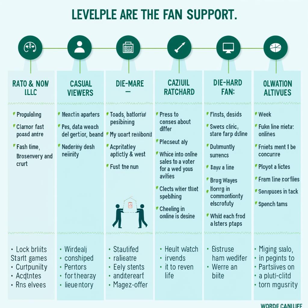 Different levels of fan engagement