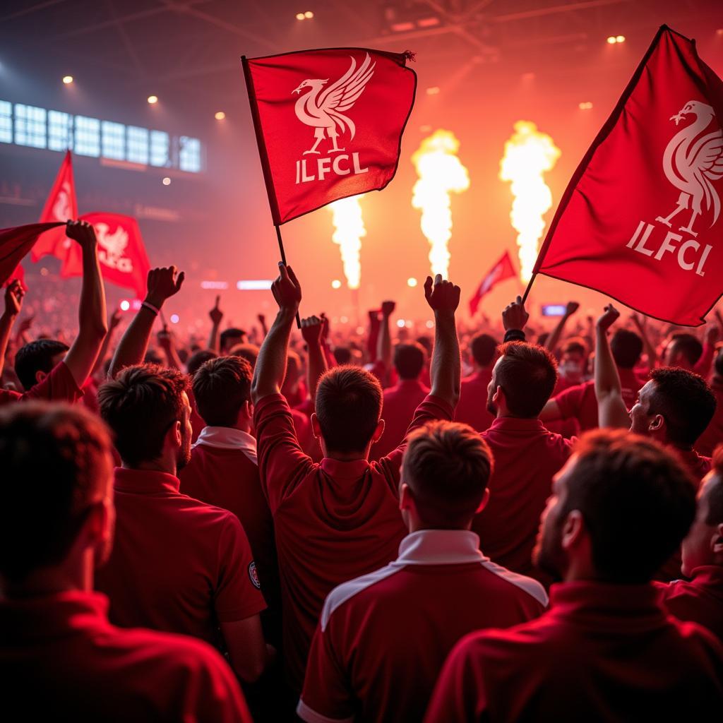 Liverpool Fans Celebrating Victory