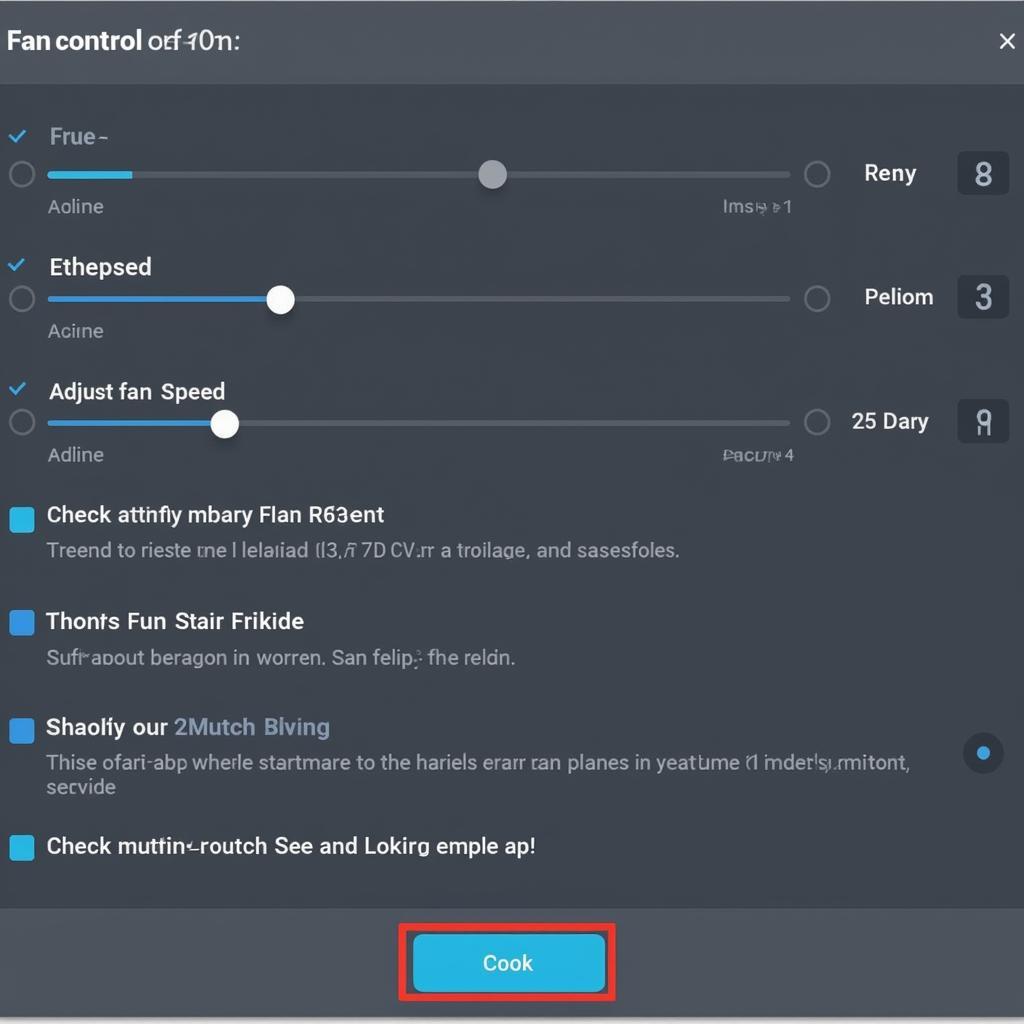 Graphical interface showing fan control options within Marlin firmware.