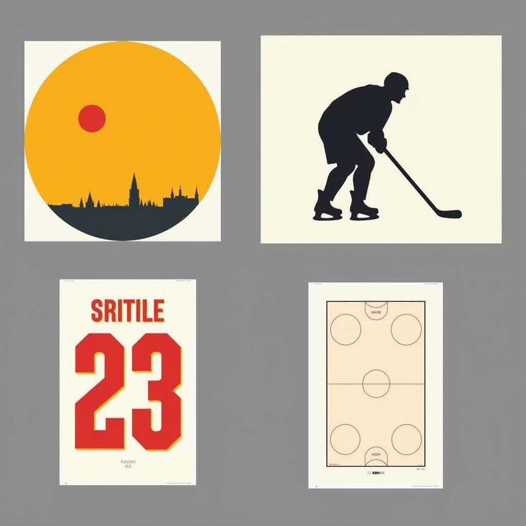 Minimalist Hockey Poster Designs: Less is More for the Modern Fan