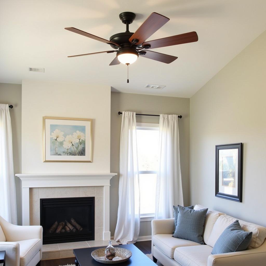 Modern Ceiling Fan Installed in a Sacramento Home