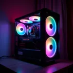 Multiple 8cm RGB Fans in a PC Case