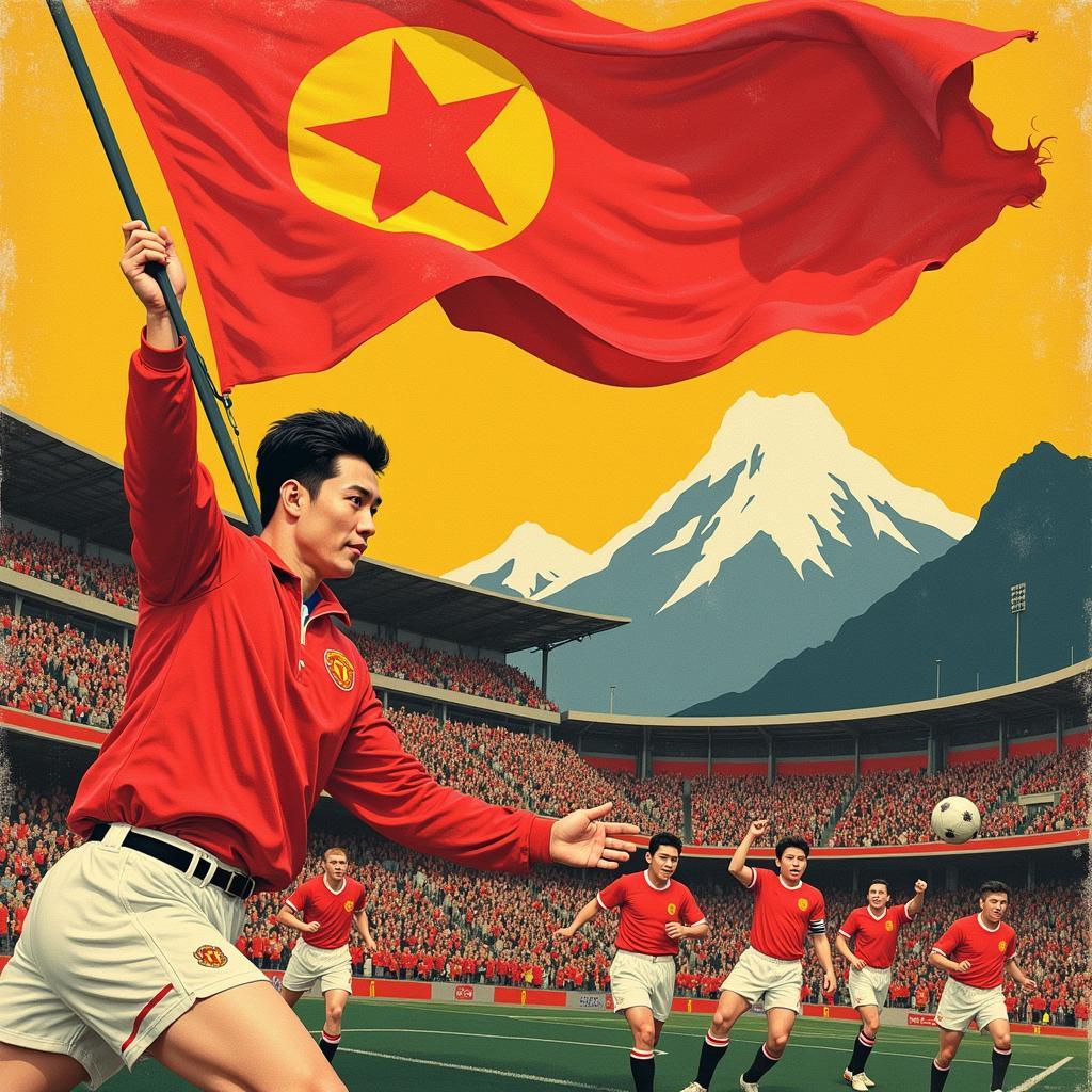 North Korean Propaganda Poster