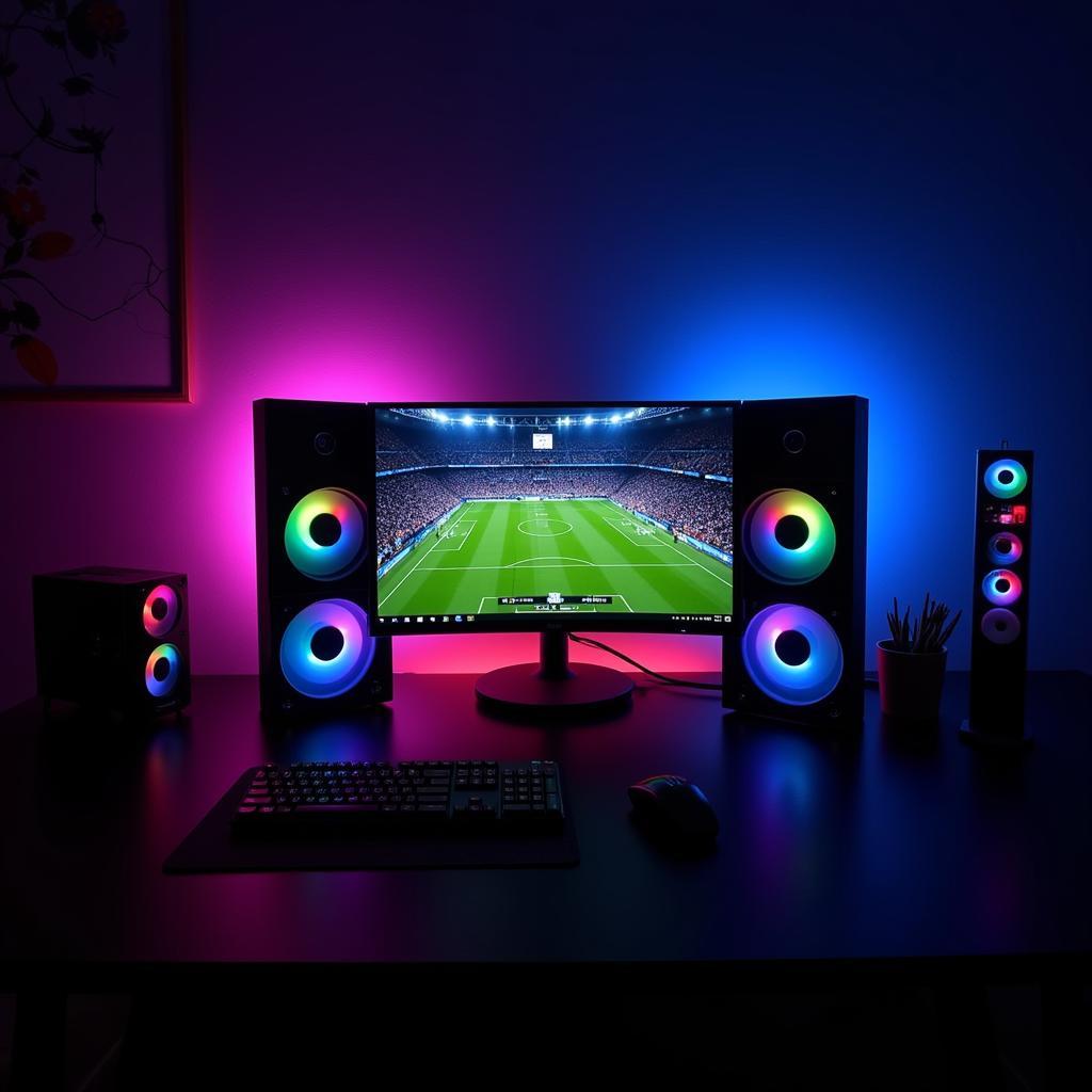 Optimized Fan Aigo LED Setup for Football Viewing