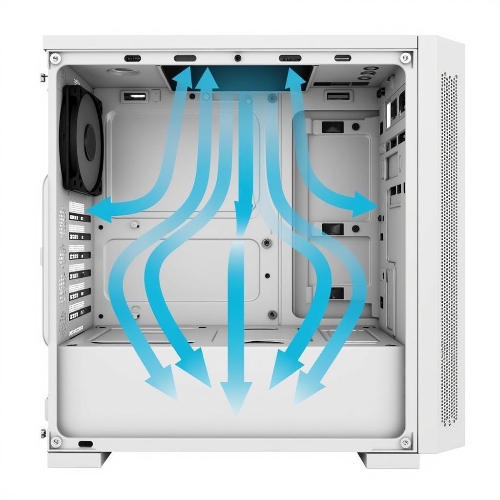 PC Case Airflow Diagram