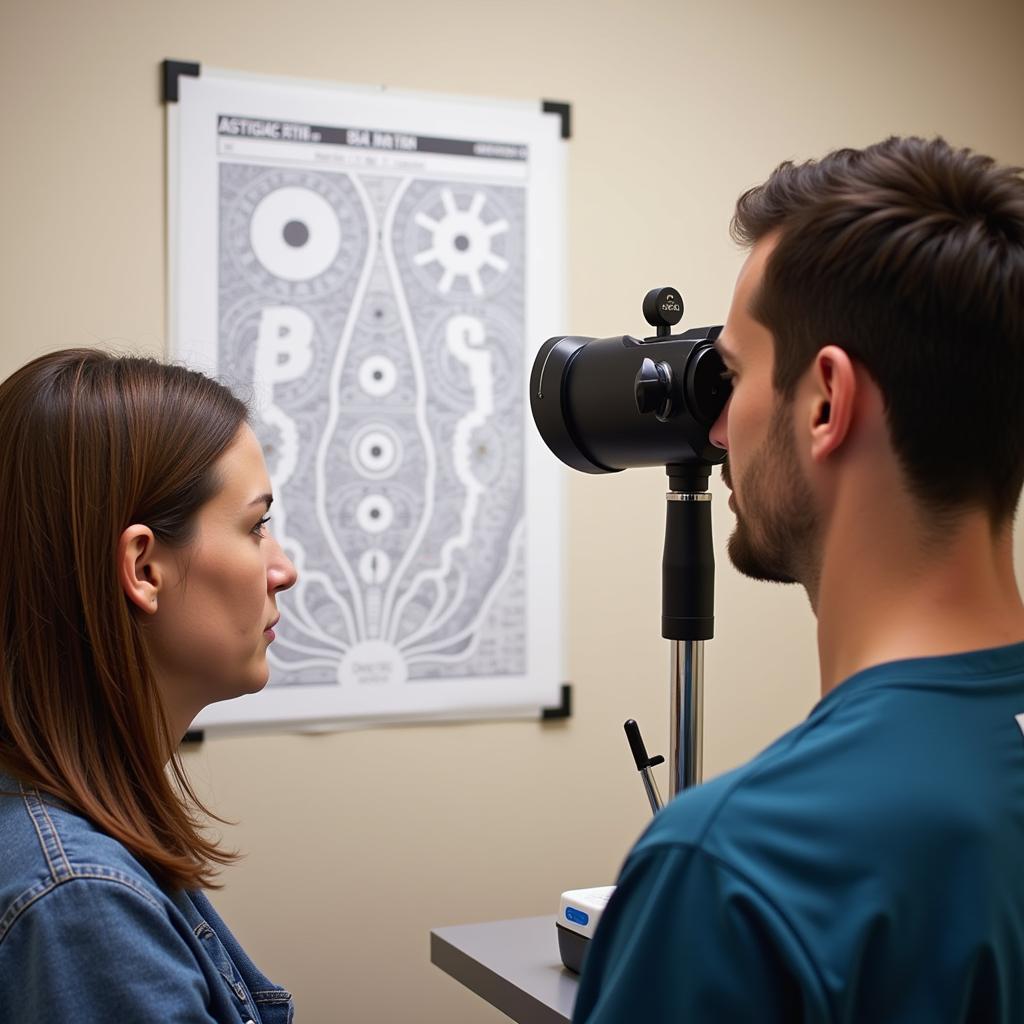 Performing the Astigmatic Fan Test