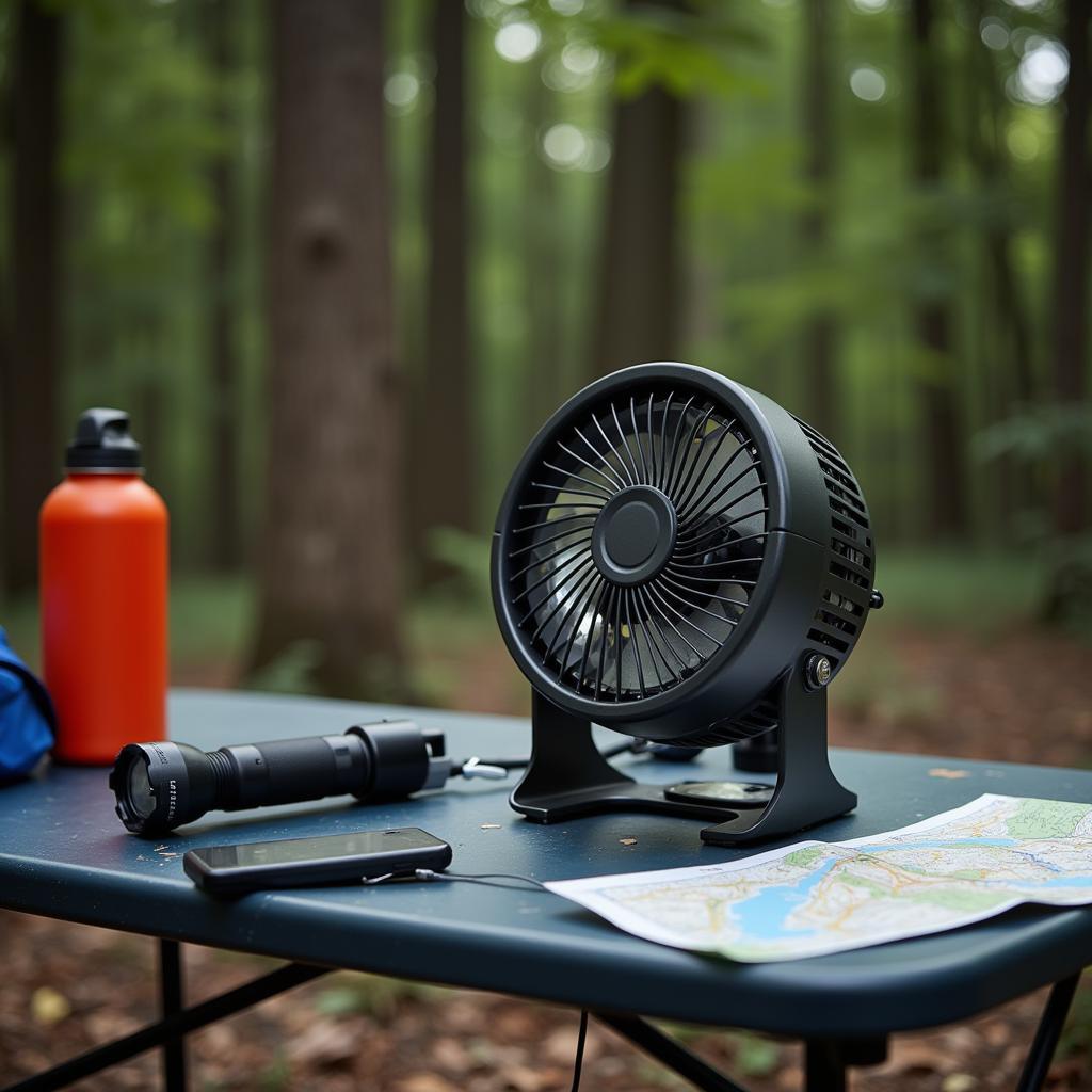 Portable Battery Powered Fan Ideal for Camping