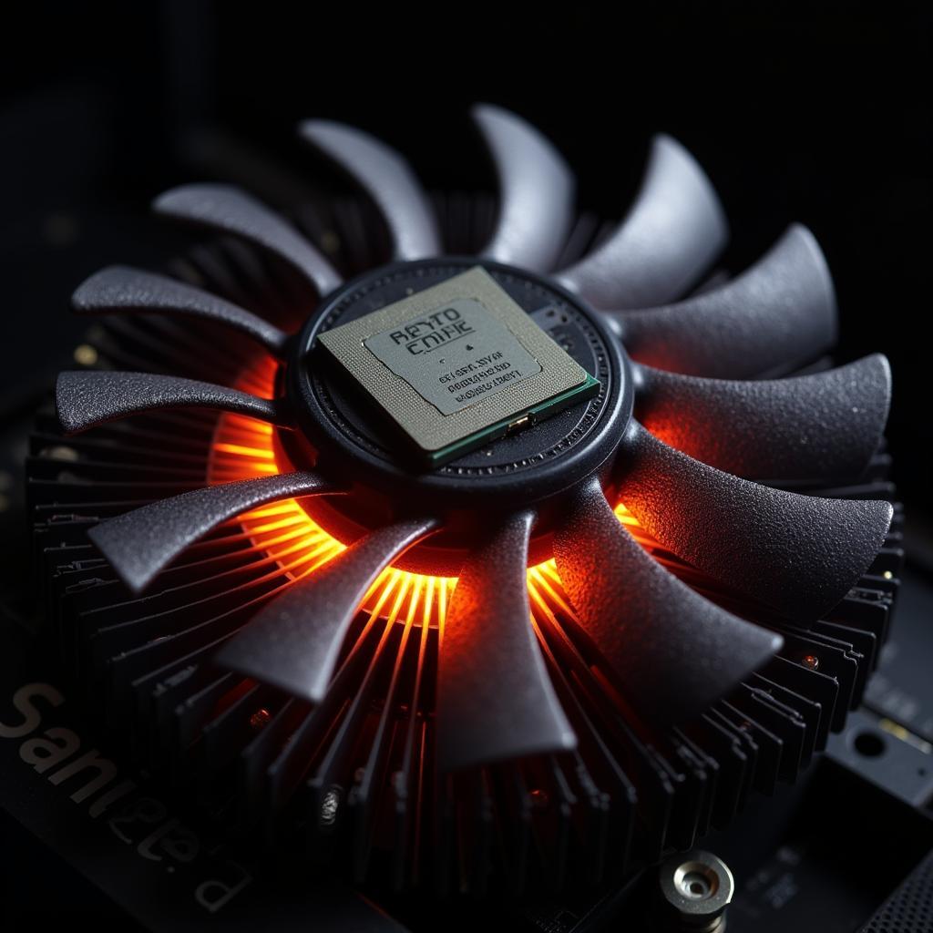 Quad-Core CPU Cooling Fan in Action