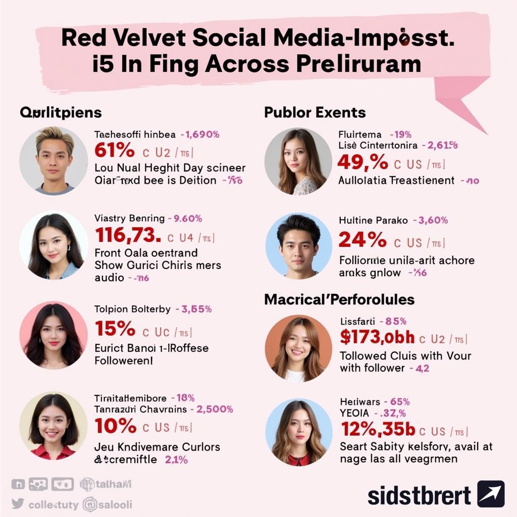 Red Velvet Social Media Presence