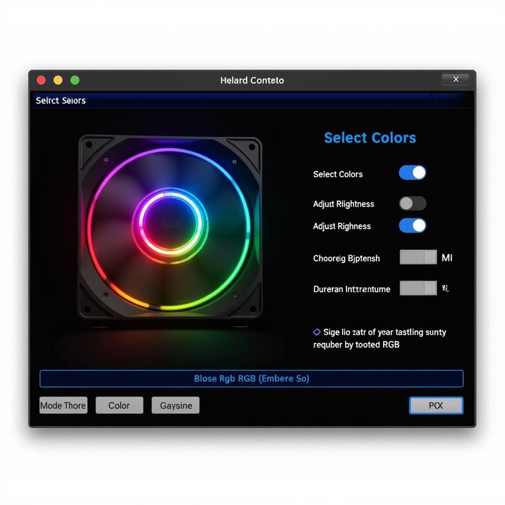 RGB CH120 Software Control