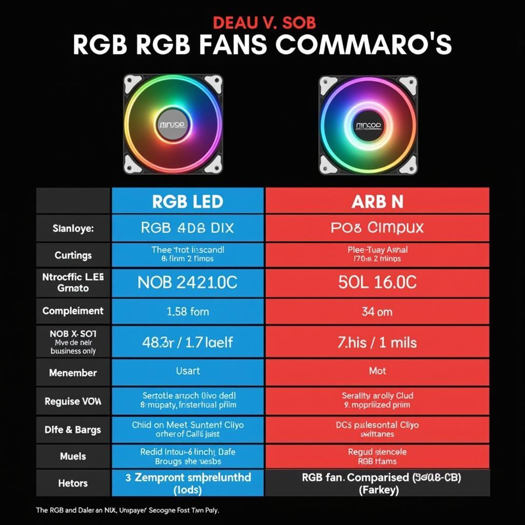 RGB vs ARGB Comparison Chart