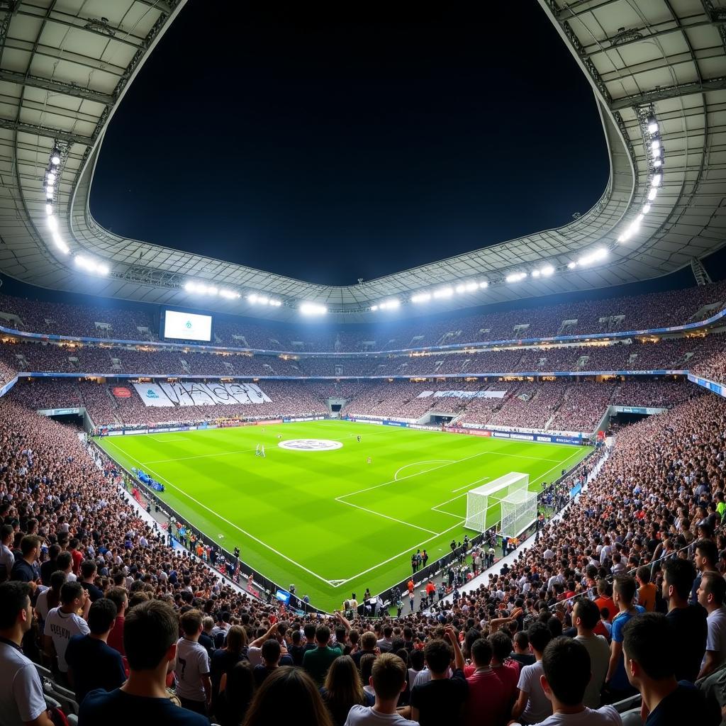 Santiago Bernabéu Stadium Packed with Fans