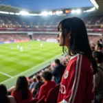 Seulgi Watching a Football Match