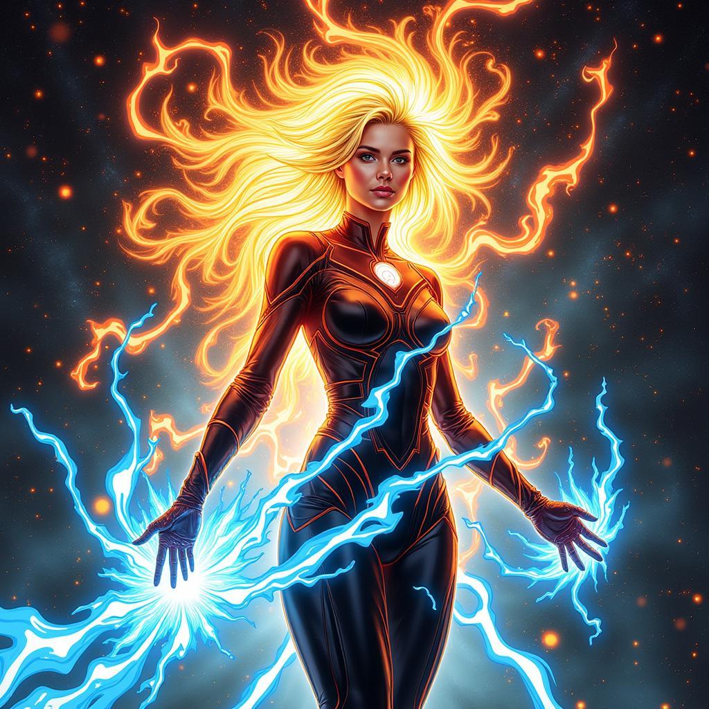 Sue Storm Abstract Fan Art