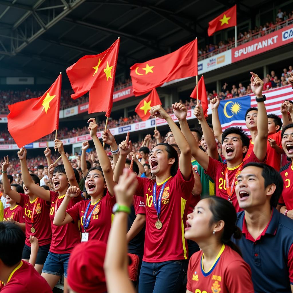 Passionate Fans of Vietnam and Malaysia