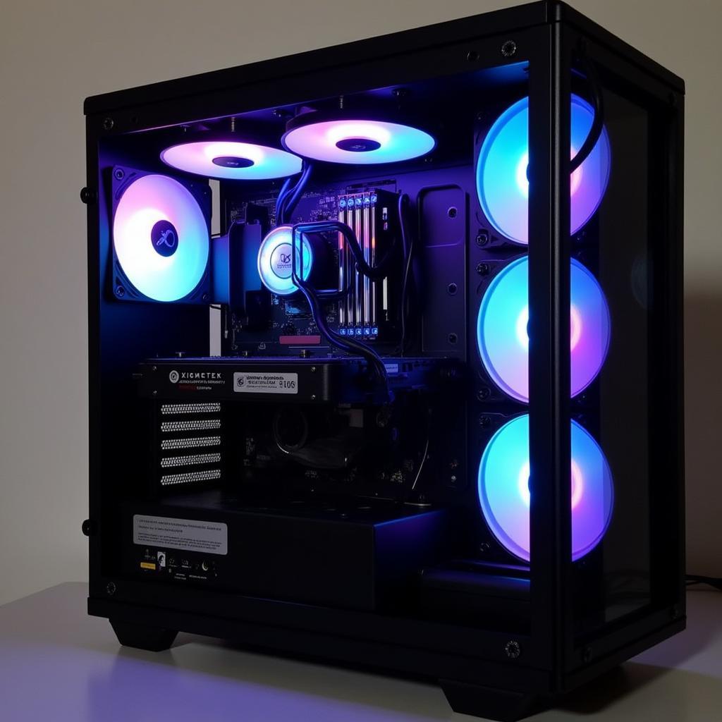 Xigmatek RGB Fan Installed in a PC Case