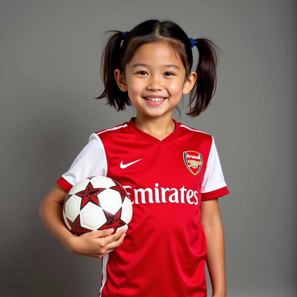 Young Vietnamese Arsenal fan