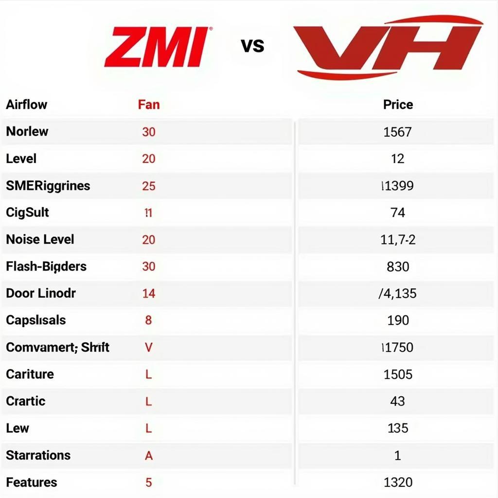 ZMI vs VH Comparison Chart